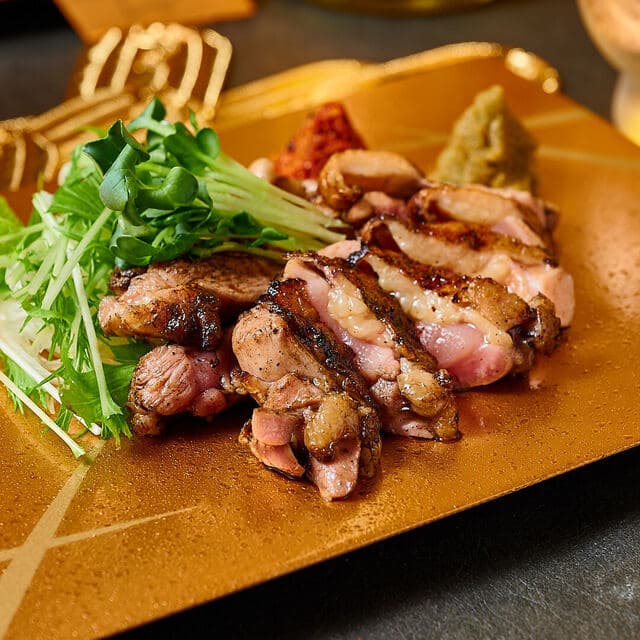 信玄鶏のもも焼き