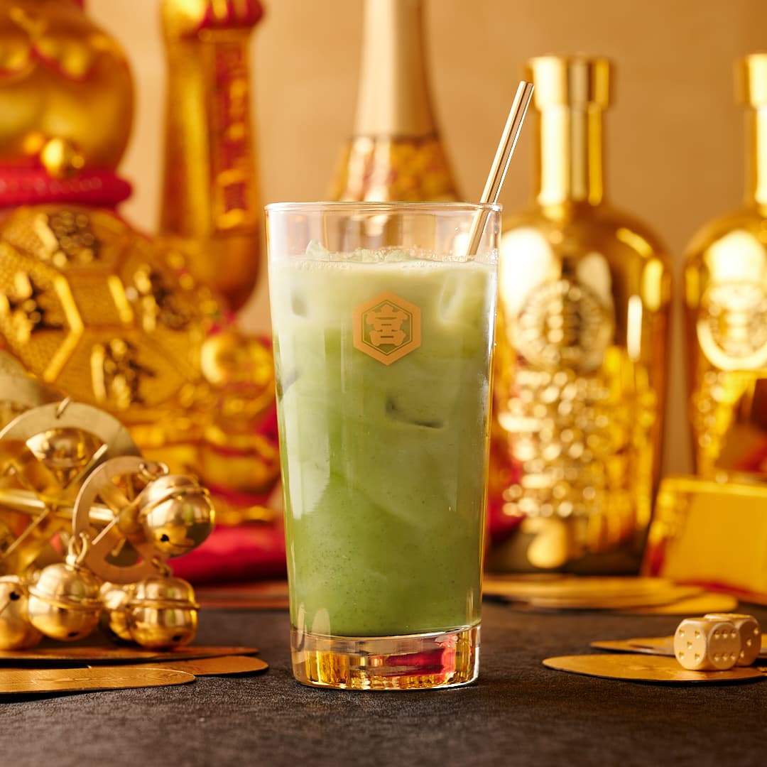 京都宇治の抹茶豆乳ハイ
